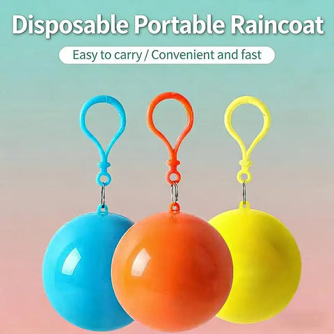 Portable Raincoat Ball – Thickened Disposable Waterproof Emergency Rain Poncho