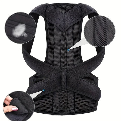 Adjustable Back Posture Corrector Belt – Orthopedic Anti-Hunchback Support