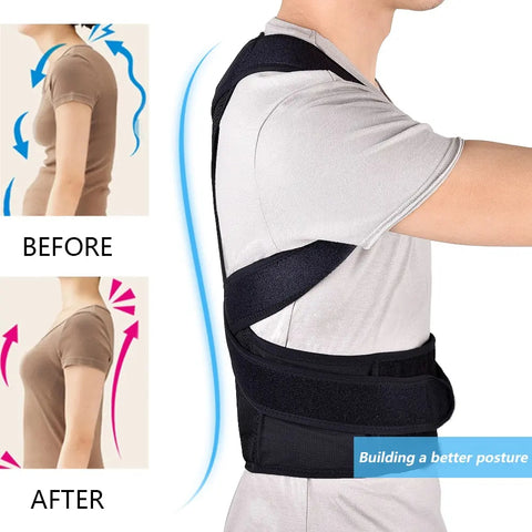 Adjustable Back Posture Corrector Belt – Orthopedic Anti-Hunchback Support