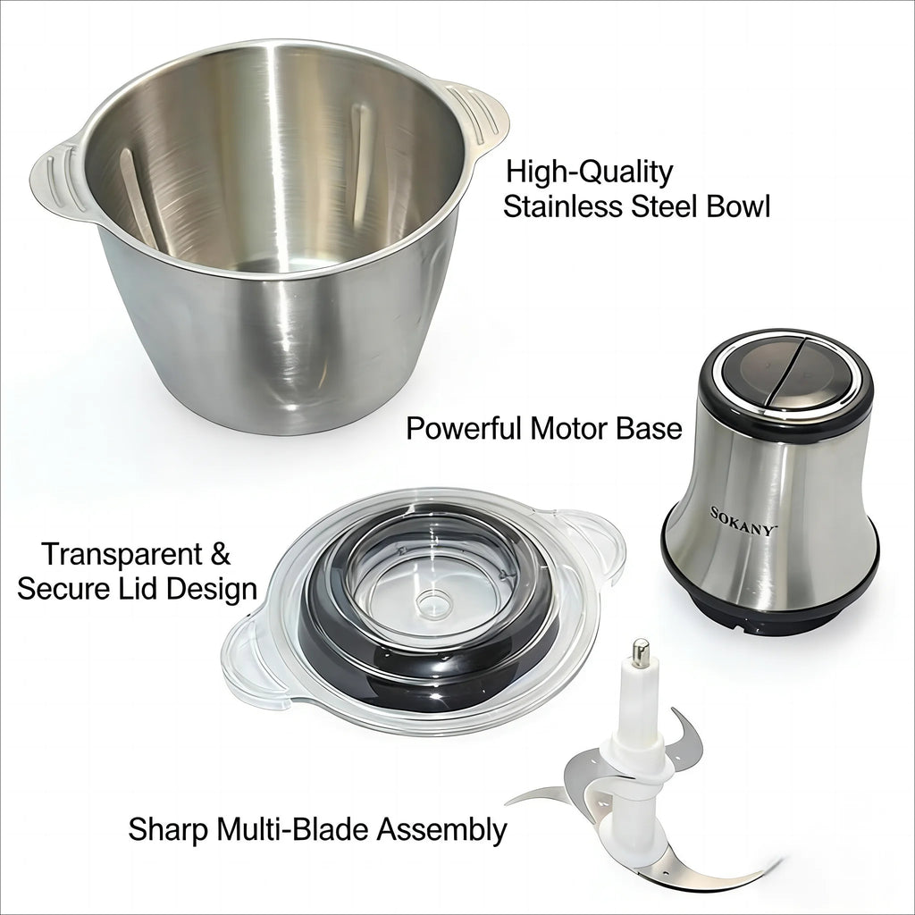 800W 3L Electric Meat Grinder | Multifunction Food Processor & Vegetable Chopper