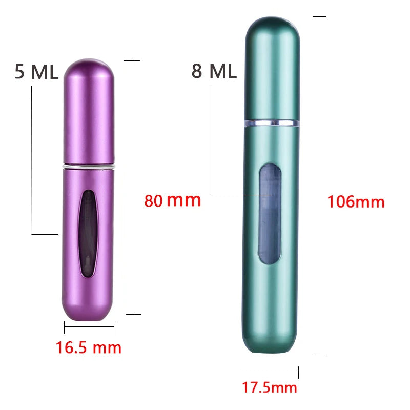 Mini Refillable Perfume Spray Bottle — Portable Travel Atomizer 5ml 8ml