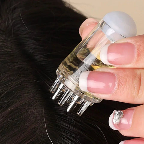 Hair Oil Applicator Comb with Scalp Massager — Mess-Free Oil Dispenser for Hair Growth