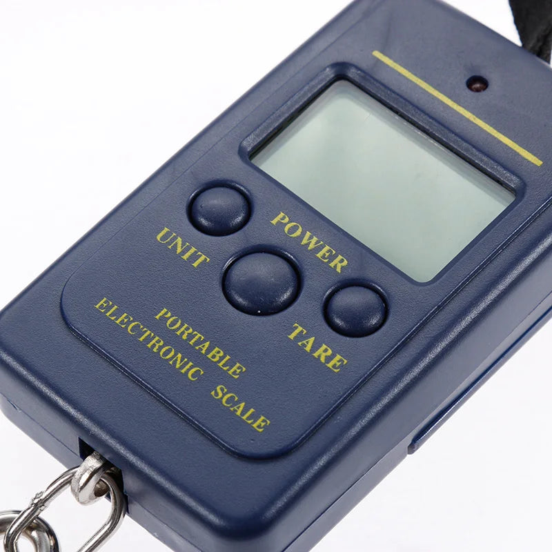 Portable Digital Hanging Scale — Lightweight Luggage & Fishing Weight Hook