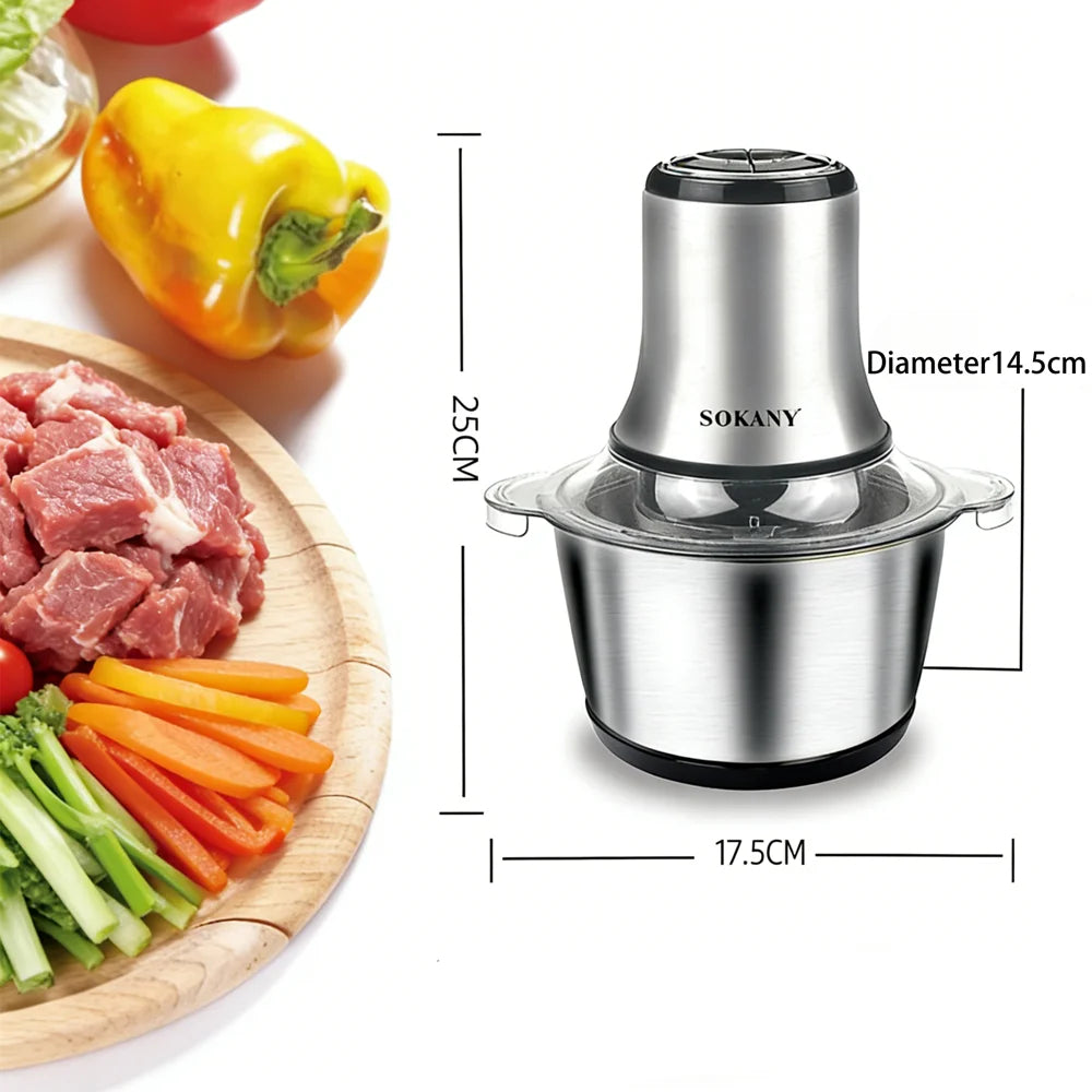 800W 3L Electric Meat Grinder | Multifunction Food Processor & Vegetable Chopper